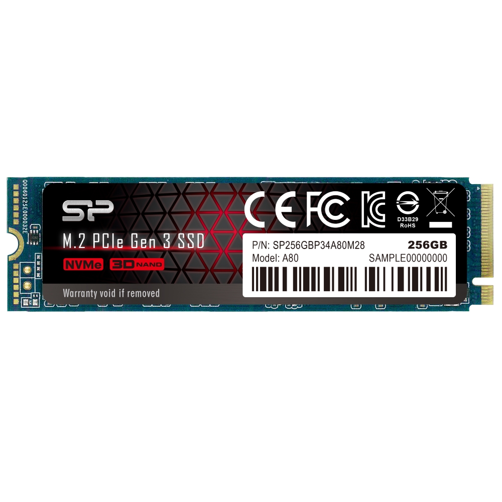 SSD SILICON A80 - 256GB (M2.PCIe 3x4)