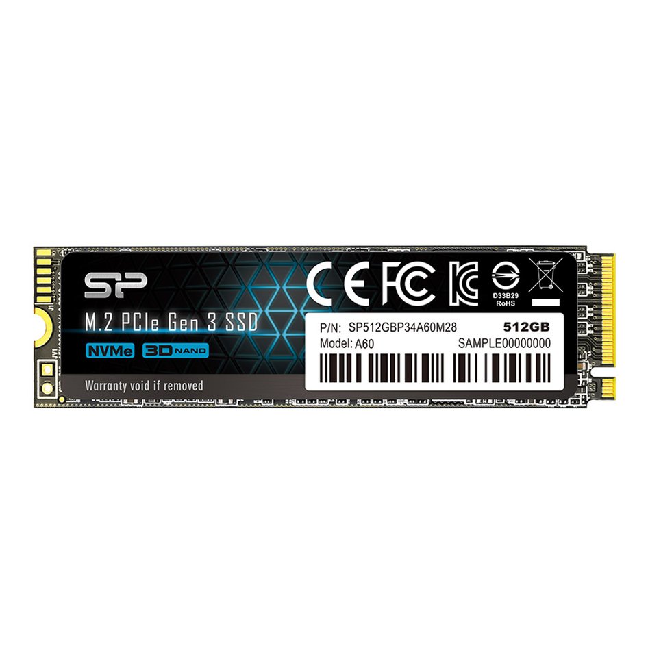 SSD SILICON A60 - 512GB (M2.PCIe 3x4)