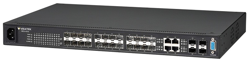 Switch Volktek MEN-4532B - 24 Port SFP Gigabit Full L2 Managed FTTH Fiber Switch