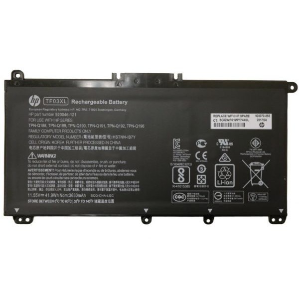 Pin Laptop HP Pavilion 17-AR Series (TF03XL)