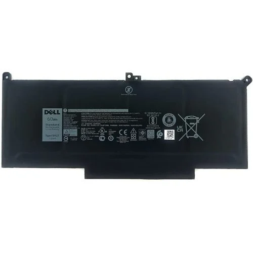 Pin laptop Dell Latitude 7280 7290 7390 7480 7480 E7280 E7390 E7480 E7490,  DJ1J0 DM6WC 2X39G F3YGT NGẮN 60WH