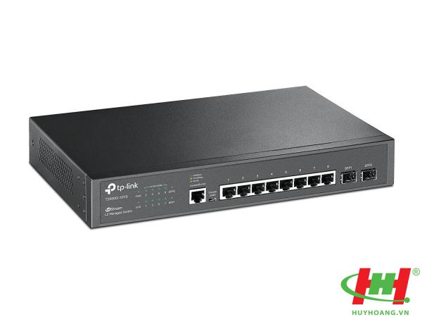 Switch TP-Link T2500G-10TS (TL-SG3210) 8 cổng Gigabit L2 với 2 cổng SFP
