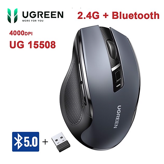 Chuột không dây Ugreen 15508 MU006 (bluetooth + wireless)