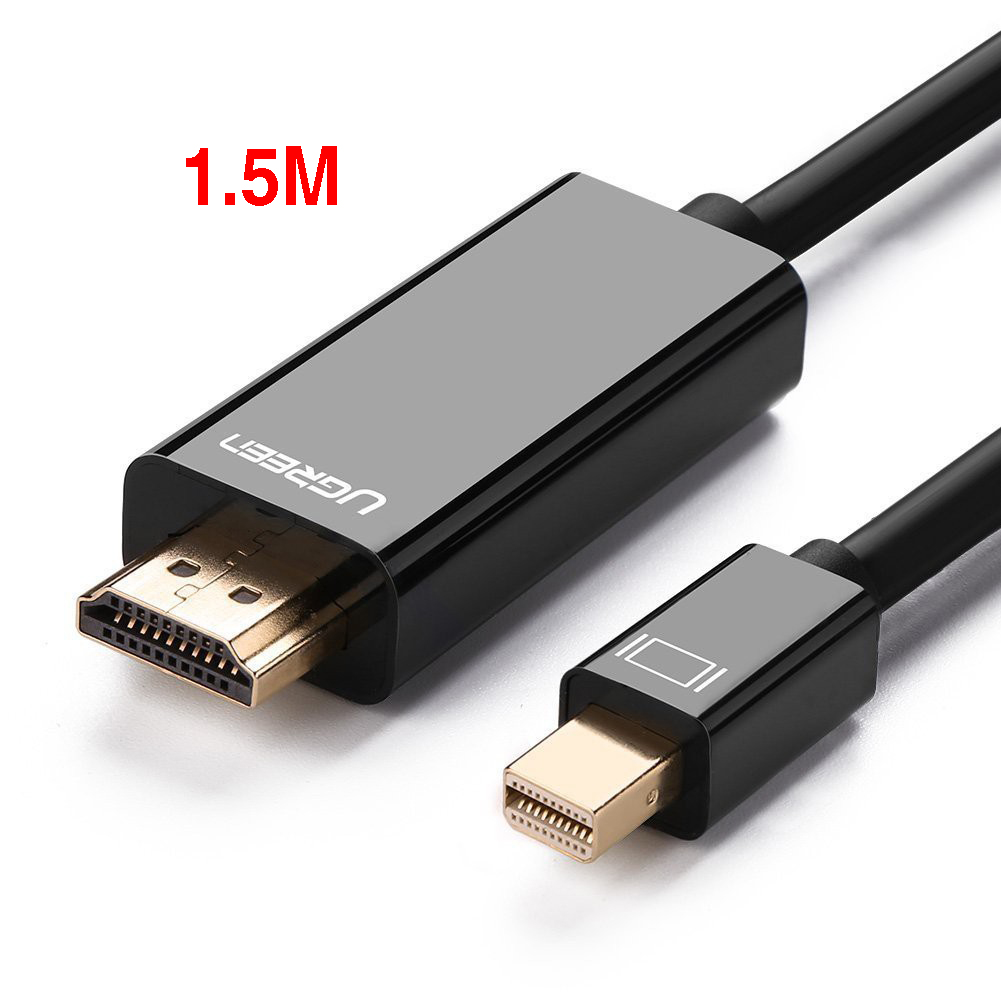 Cáp chuyển Mini DisplayPort (Thunderbolt) to HDMI 1.5M Hỗ Trợ 4k*2K Ugreen 20848 (Màu Đen )