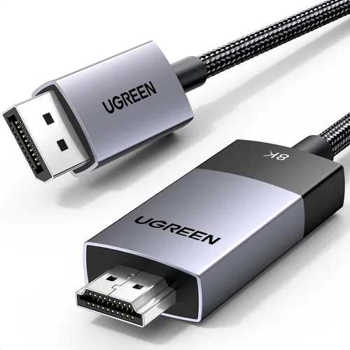 Cáp chuyển DisplayPort 1.4 to HDMI 2.1 Dài 2m 8K@60Hz 4K@120Hz Ugreen 80397 DP115