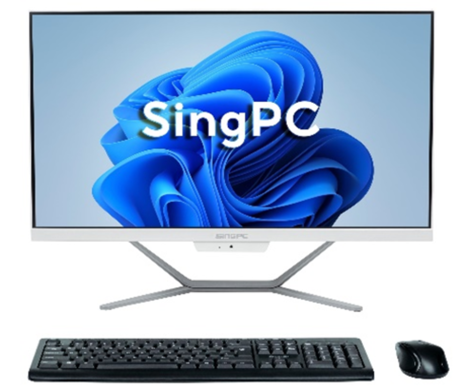 Máy tính All In One SingPC M24Ki31282-W ( i3-12100,  DDR4 8GB 3200,  SSD 256GB M2 NVME,  WL,  BL,  Loa,  WC,  Win 11 Pro,  SingPc 23.8inch FHD,  KB+M,  2 Years)