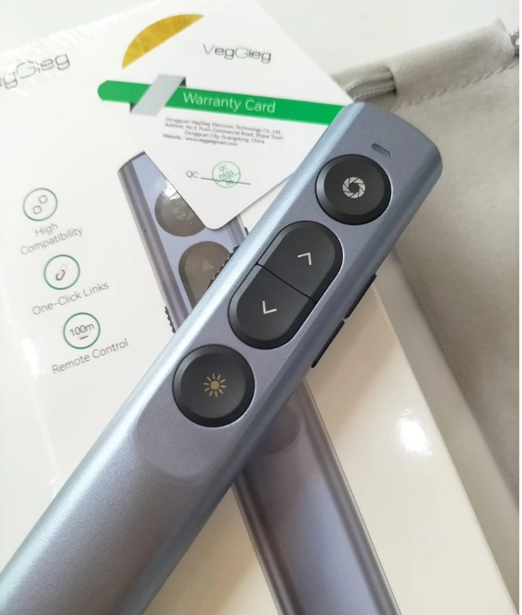 Các nút bấm trên bút trình chiếu V-LP002