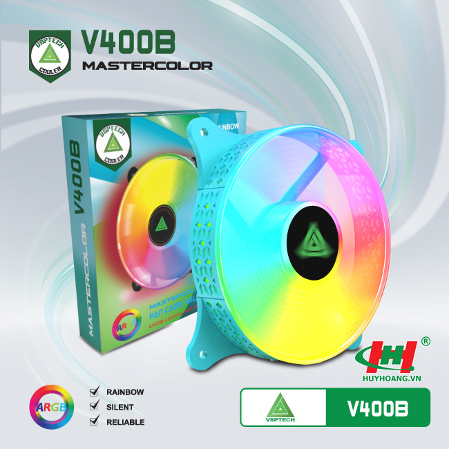 Quạt làm mát case - Fan case VSPTECH LED RGB V400B - Blue