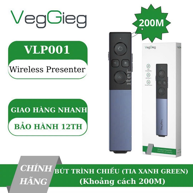Bút trình chiếu VegGieg Laser xanh V-LP001