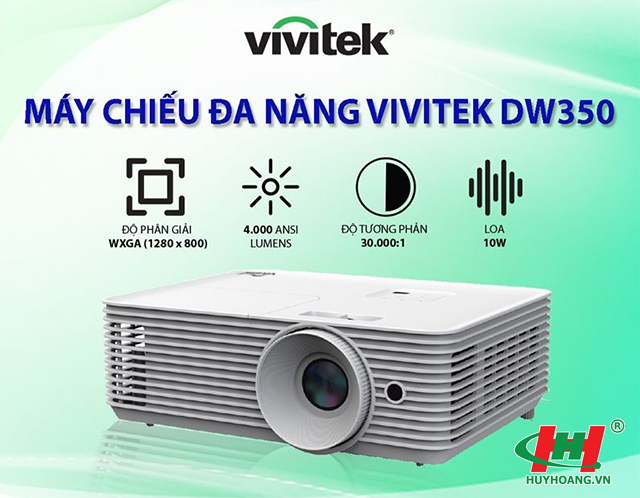 Máy chiếu Vivitek DW350 (4000 ANSI lumens,  WXGA) -- Hàng dự án