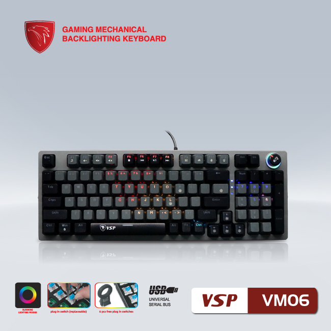 Bàn phím VSP eSport Gaming VM06
