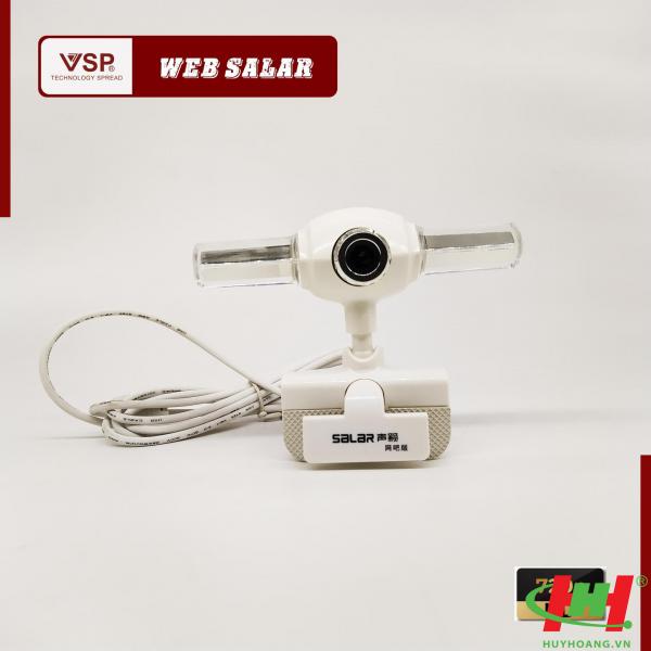 Webcam VSP Salar 720p HD / Kẹp  / Có Đèn