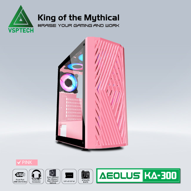 Case Gaming VSPTECH KA290 - PINK