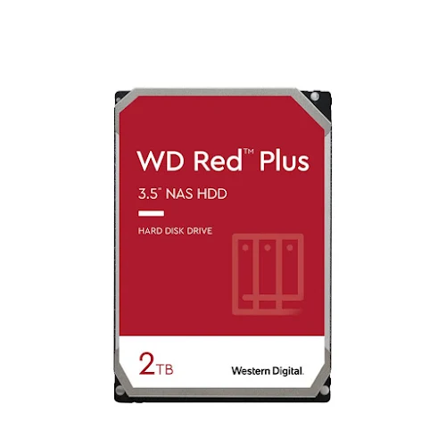 Ổ cứng gắn trong HDD WD 2TB Red Plus NAS (3.5 inch,  5400RPM,  SATA,  64MB cache) (WD20EFPX)
