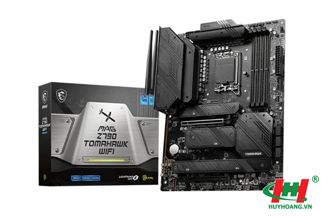 Mainboard MSI MAG Z790 TOMAHAWK Wifi DDR5 (Socket: 1700,  Chipset: Z790,  4 khe DDR5,  tối đa 192GB,  1 x M.2 SATA/ NVMe,  3 x M.2 NVMe,  7 x SATA 3 6Gb/s,  1 x HDMI,  1 x DisplayPort)
